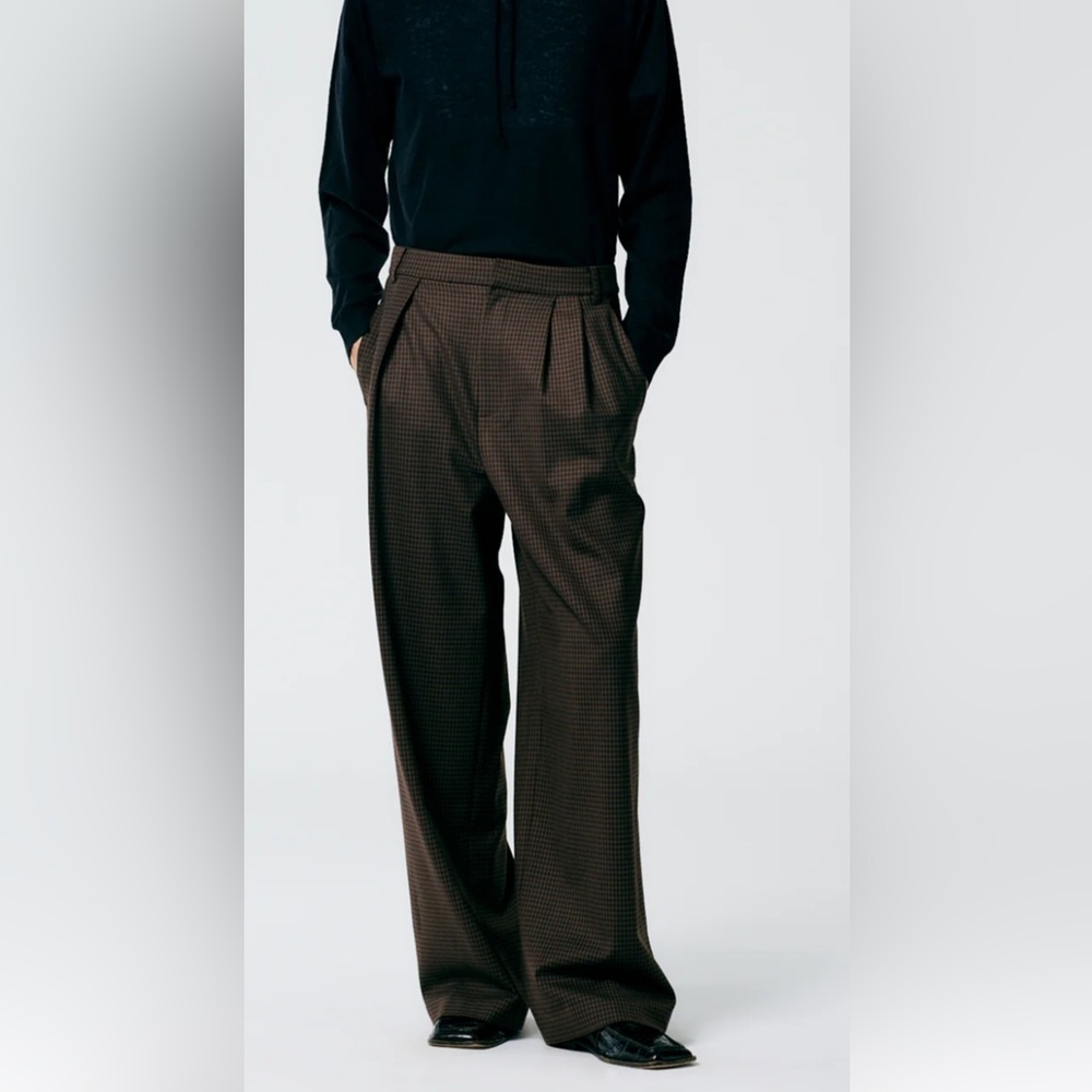 Tibi Jett Suiting Stella Asymetrical Pleat Pants